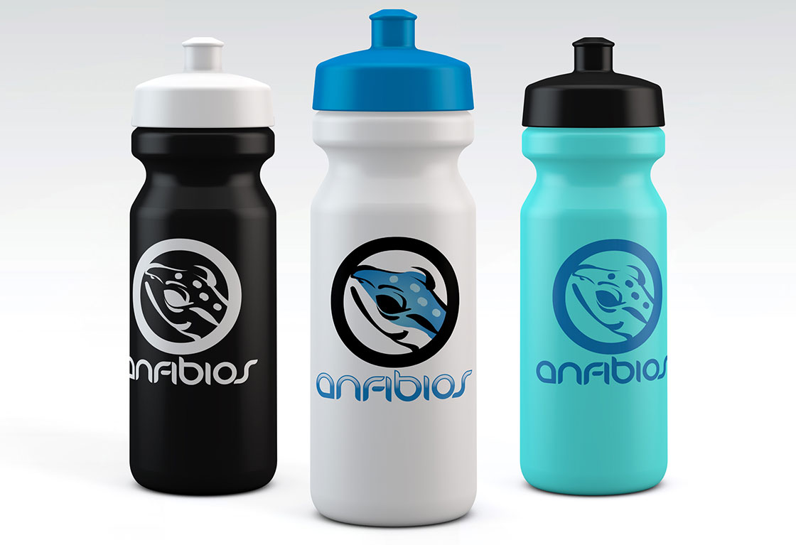 Diseño de Logotipo - Anfibios - Sublimación en Botellas