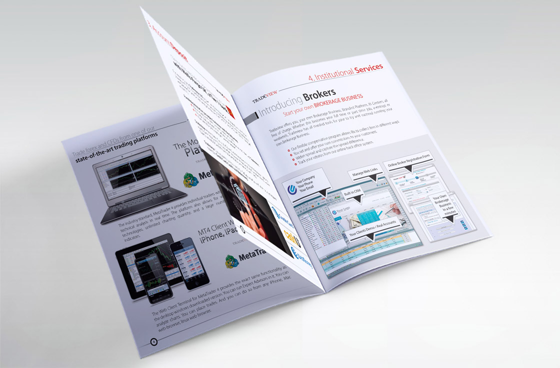 Diseño de Brochure - Tradeview Forex