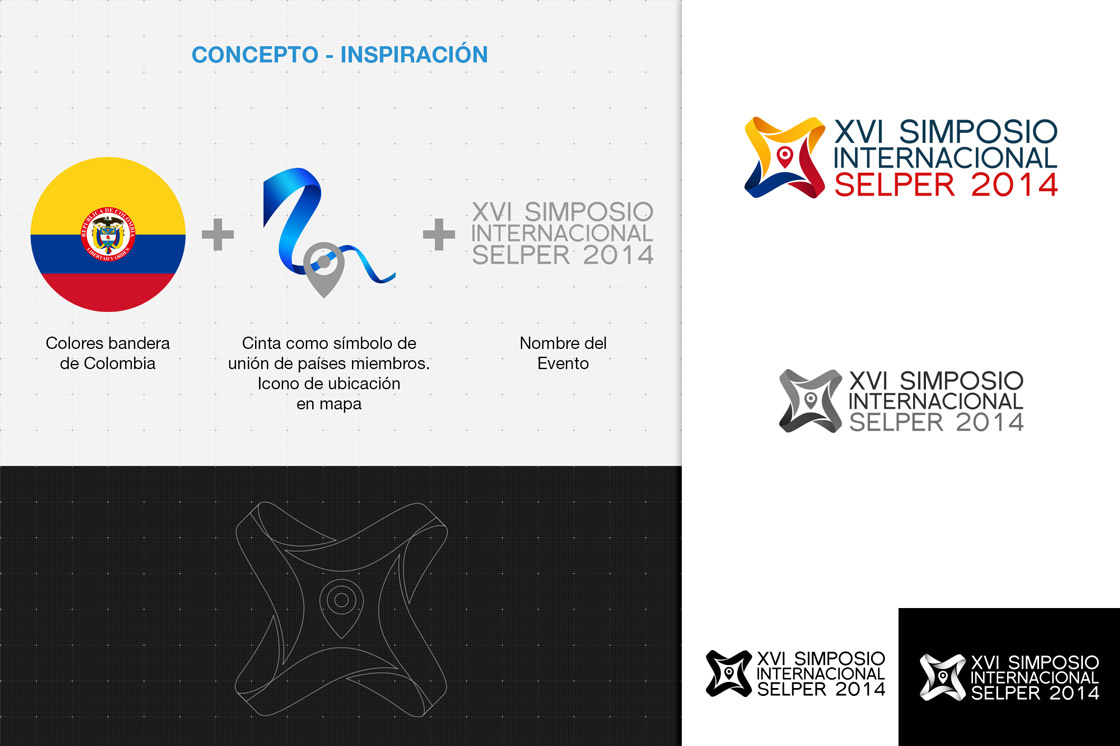 Diseño de Logotipo - XVI Simposio Internacional Selper 2014 - Concepto