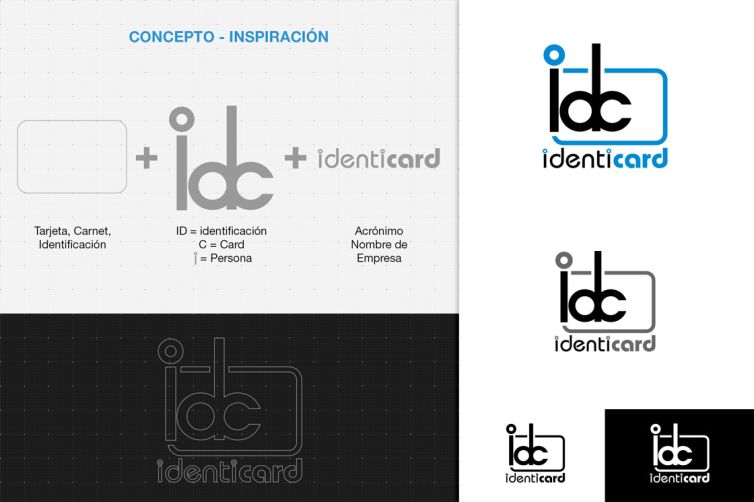 Diseño de Logotipo - IdentiCard - Concepto y Versiones