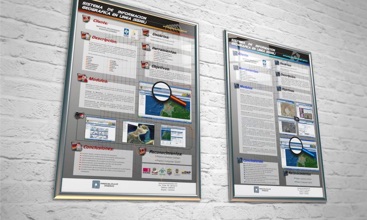 Diseño de Posters - Mapas de Colombia y Geoportal - IGAC