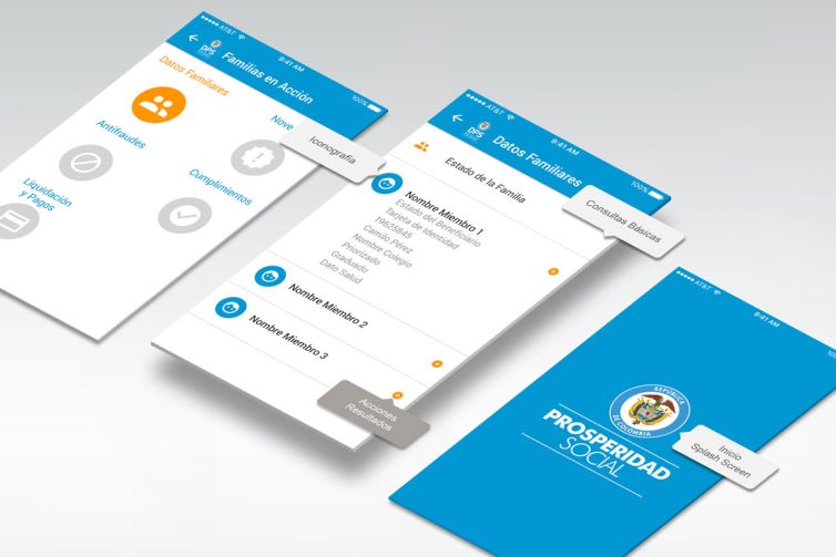 Diseño Gráfico - Aplicación Móvil Prosperidad Social