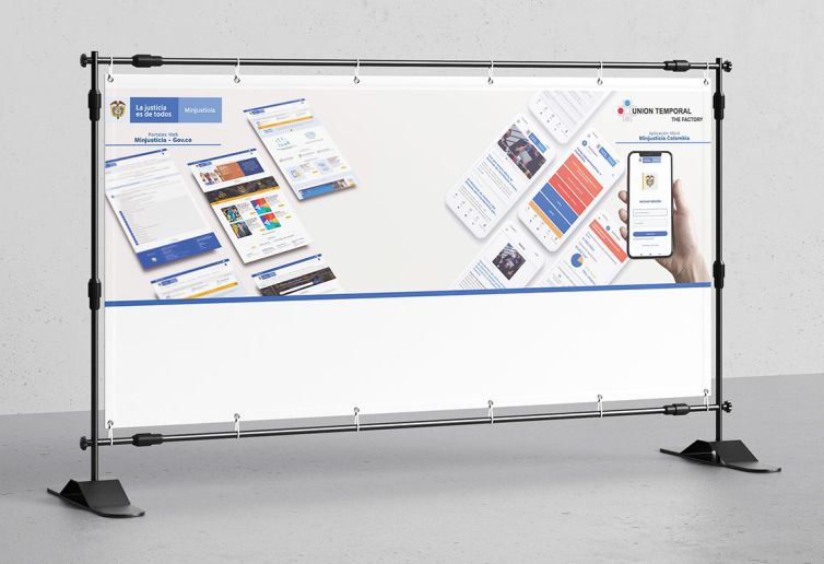 Diseño Piezas Comunicativas - Lanzamiento Portal y App Móvil - MinJusticia - Backing