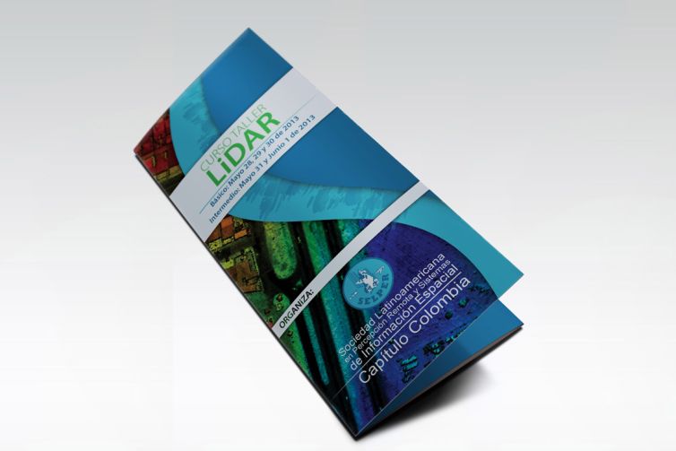 Diseño de Brochure - Curso Taller LiDAR 2013