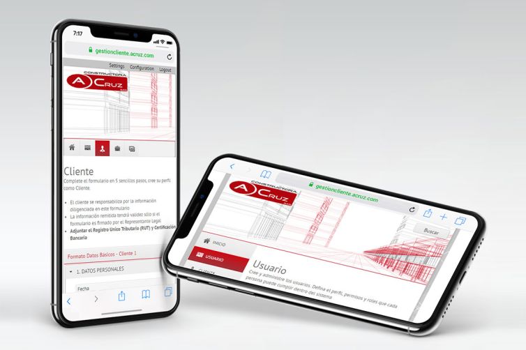 Diseño Web - Intranet - Constructora A Cruz