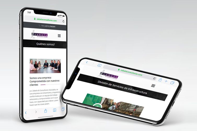 Diseño web - J.A. Zabala & Consultores Asociados