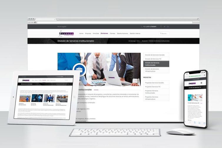 Diseño web - J.A. Zabala & Consultores Asociados