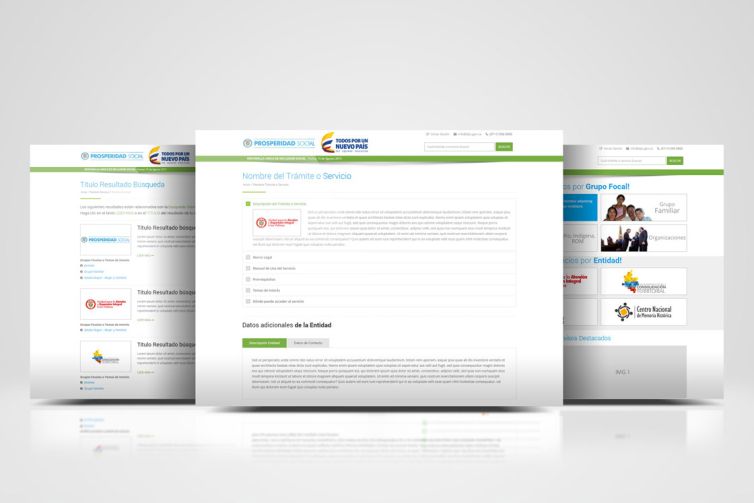 Diseño web - Ventanilla Unica de Inclusión Social - Prosperidad Social