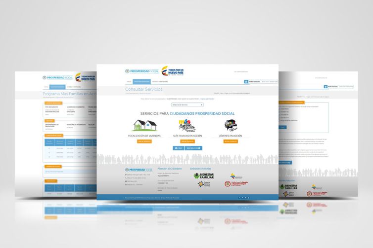 Diseño web - Portal Servicios Prosperidad Social
