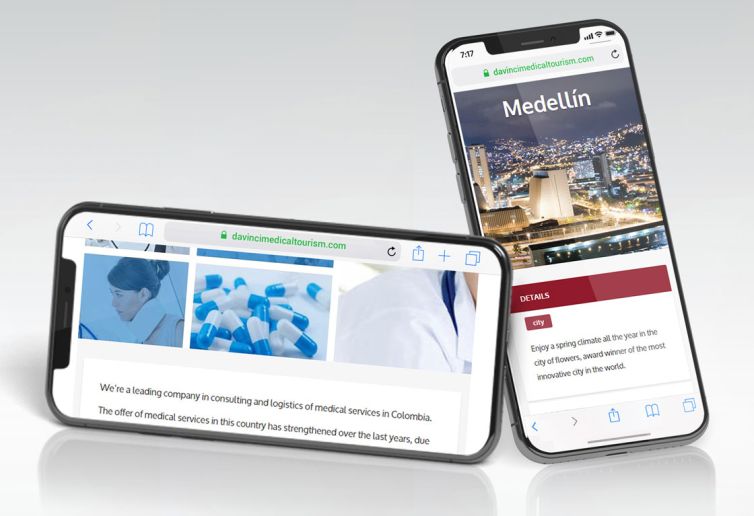 Diseño Web - Da Vinci Medical Tourism