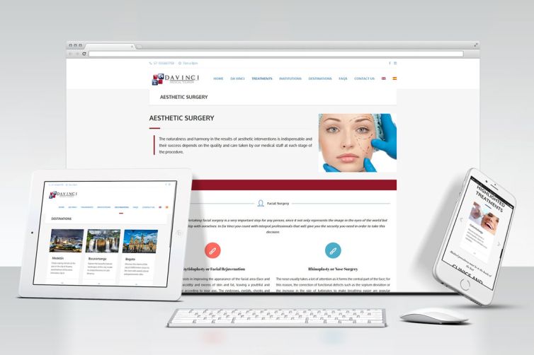 Diseño Web - Da Vinci Medical Tourism