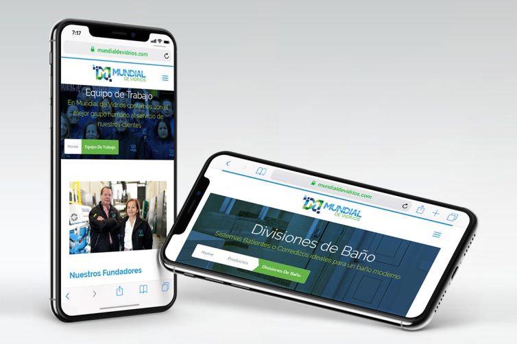 Diseño Web - Mundial de Vidrios