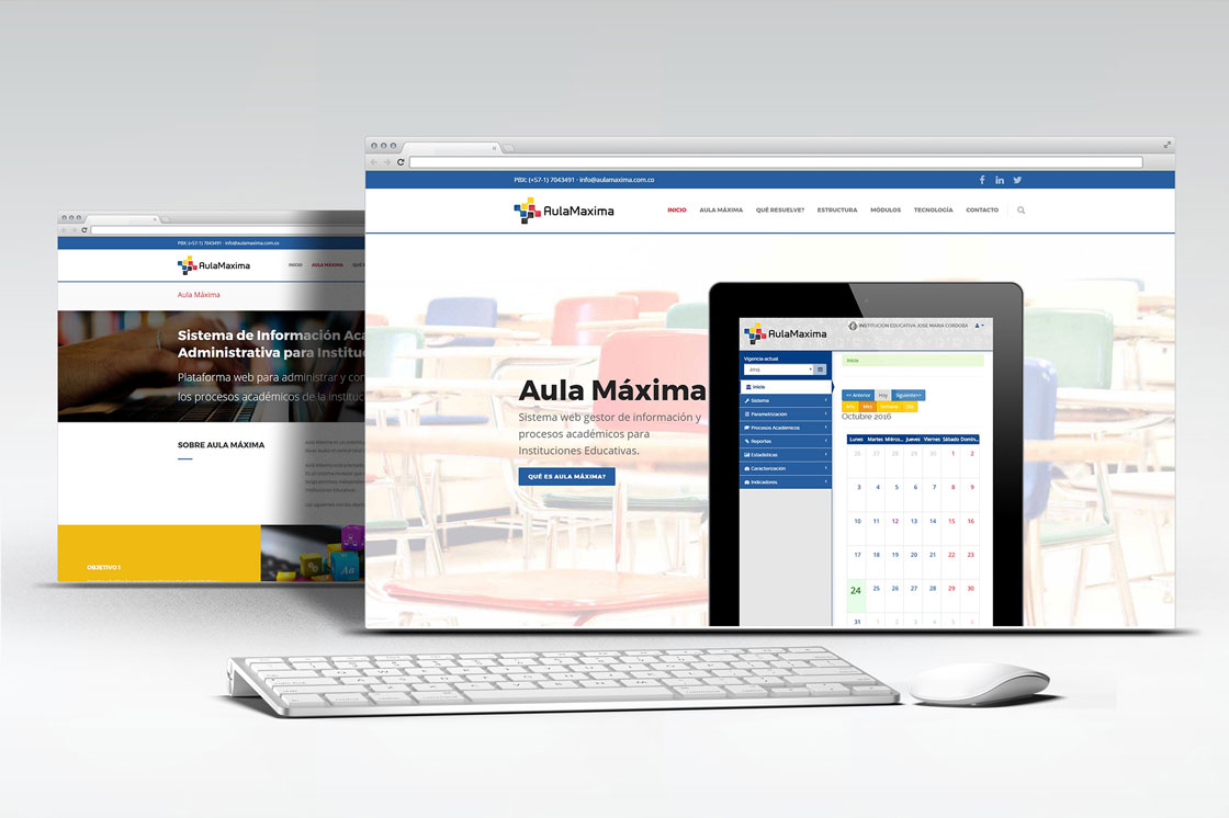 Diseño Web - Plataforma Aula Máxima