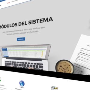 Diseño Web – Plataforma Aula Máxima