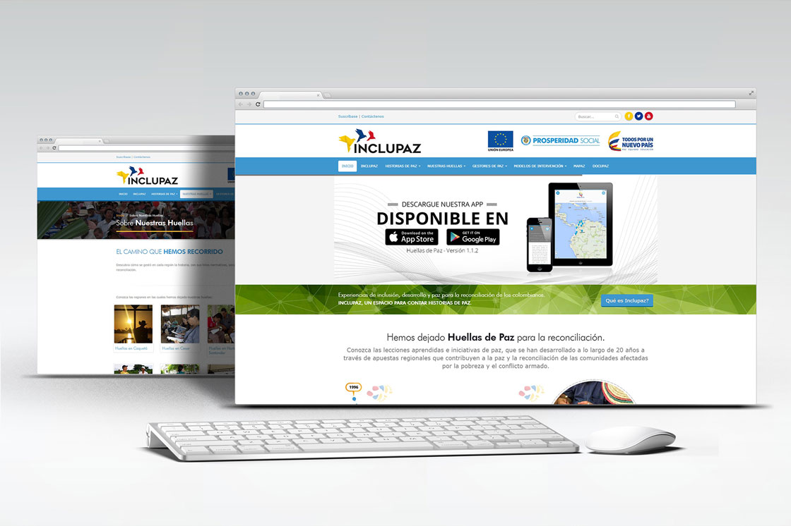 Diseño Web - Inclupaz - Prosperidad Social