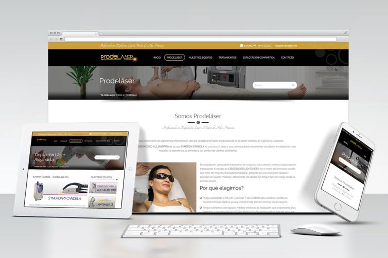 Diseño Web - Prodeláser