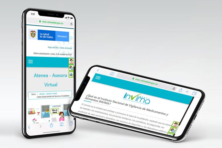 Diseño Web - Centro Especializado de Atención al Ciudadano - MinSalud