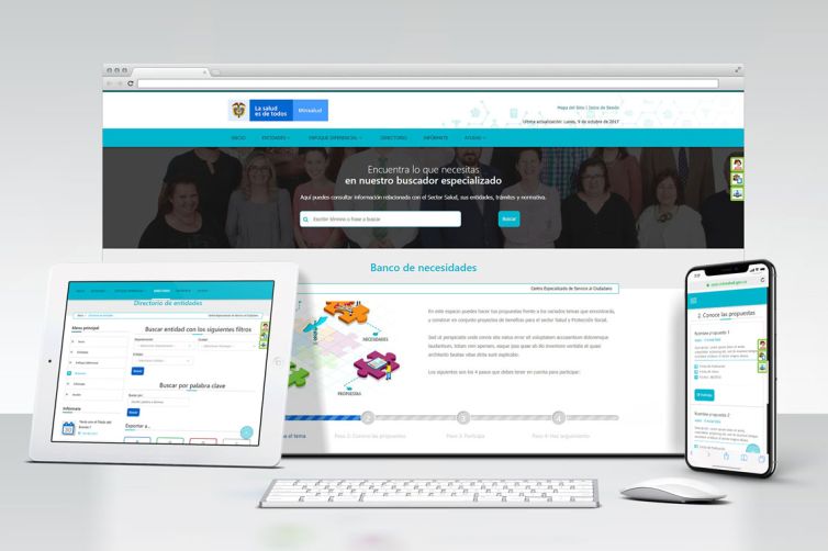Diseño Web - Centro Especializado de Atención al Ciudadano - MinSalud