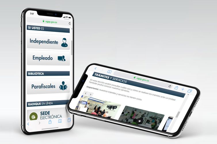 Maquetación HTML - Portal UGPP - Unidad de Gestión Pensional y Parafiscales