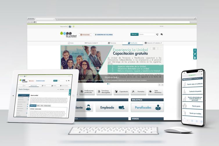 Maquetación HTML - Portal UGPP - Unidad de Gestión Pensional y Parafiscales