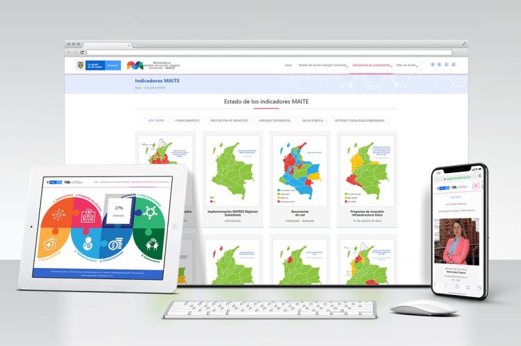 Diseño Web - Portal Modelo de Acción Integral Territorial (MAITE) - MinSalud