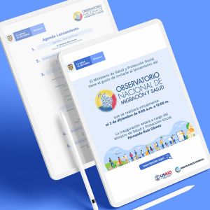Diseño Piezas Comunicativas – Lanzamiento Observatorio Nacional de Migración y Salud
