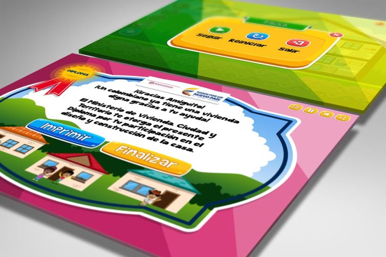 Diseño Gráfico - Juego 2D HTML5 MinVivienda