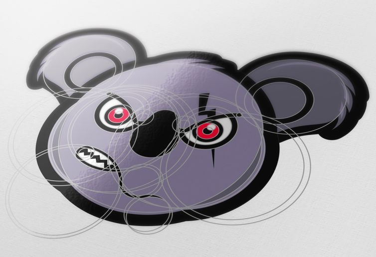 Diseño Logotipo - Academia y Equipo de Baloncesto Koalas - Geometrización