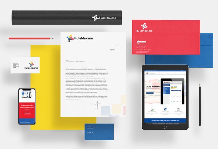 Diseño Logotipo - Plataforma Aula Máxima - Branding