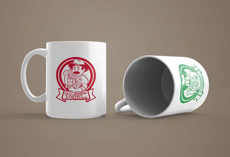 Diseño Logotipo - Autoservicio Fosca - Mugs