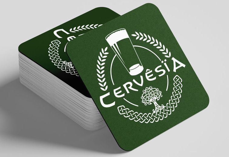 Diseño Logotipo - Cervêsïa - Posavasos