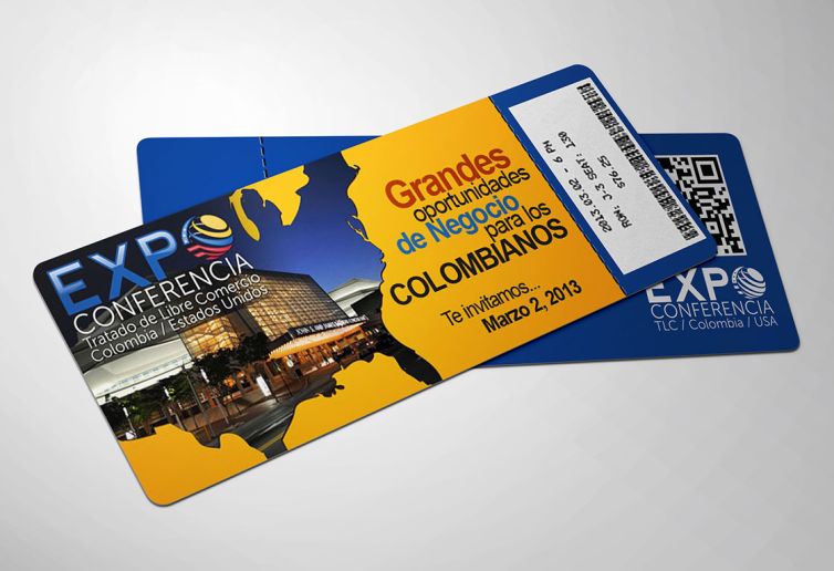 Diseño de Logotipo - Expoconferencia TLC - Ticket