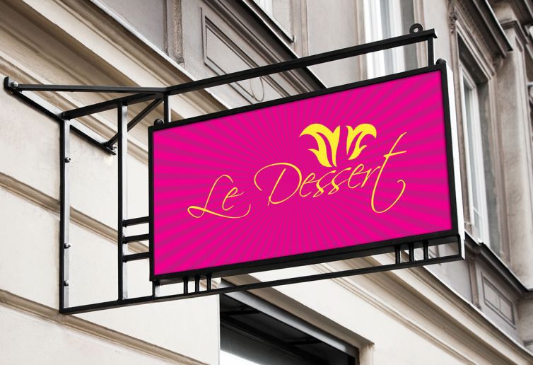 Diseño de Logotipo - Le Dessert - Aviso
