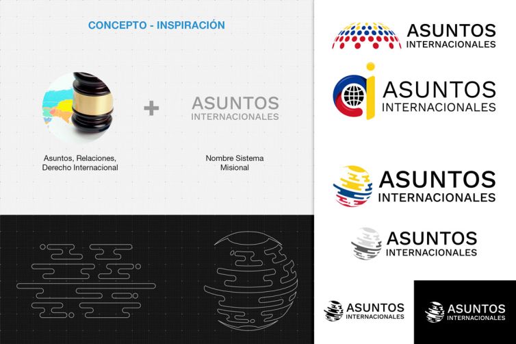 Diseño de Logotipos - Aplicativos Misionales MinJusticia - Asuntos Internacionales