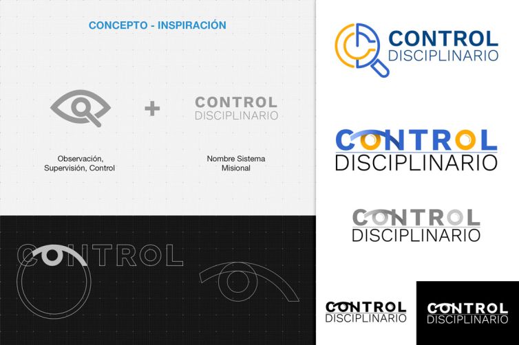 Diseño de Logotipos - Aplicativos Misionales MinJusticia - Control Disciplinario