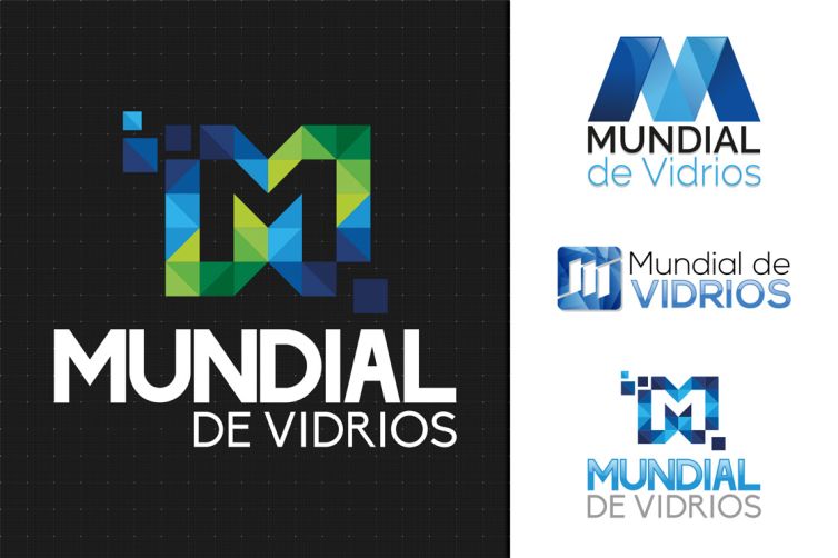 Diseño Logotipo - Mundial de Vidrios - Propuestas