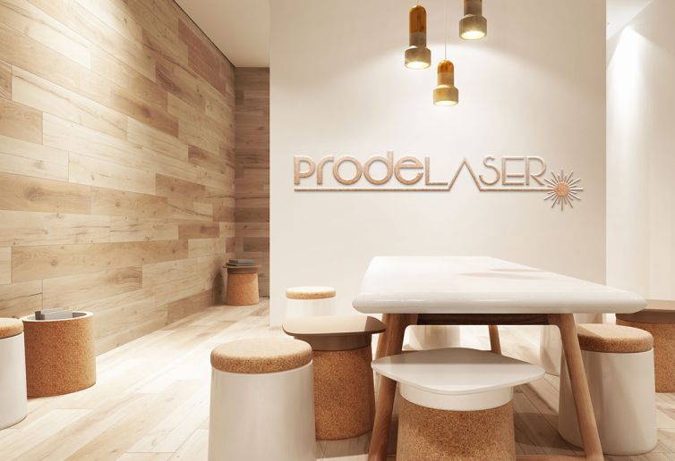 Diseño Logotipo - Prodeláser - Branding Espacio Interior