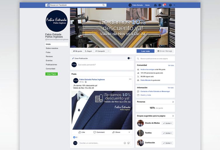 Marketing Digital en Facebook e Instagram - Fabio Estrada Paños Ingleses