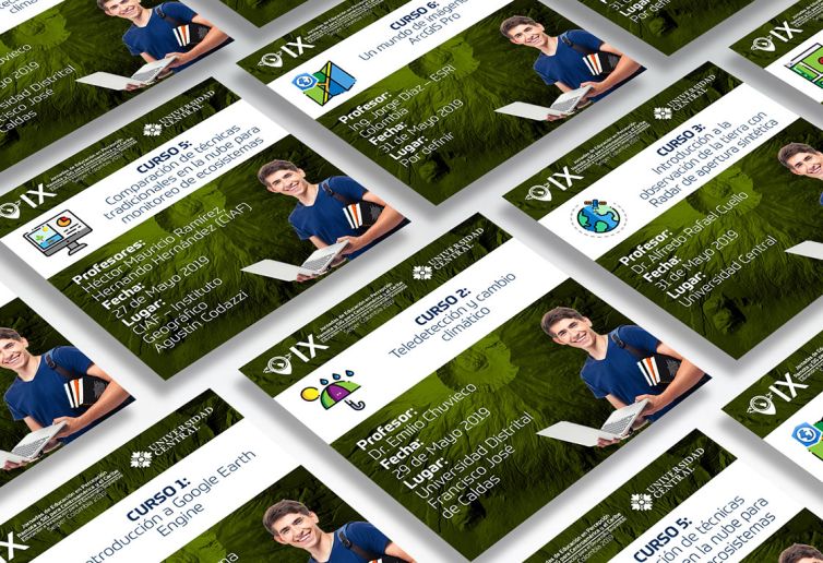 Publicaciones en Fanpage de Facebook - Promoción de IX Jornadas de Educación en Percepción Remota y SIG para Centroamérica y el Caribe
