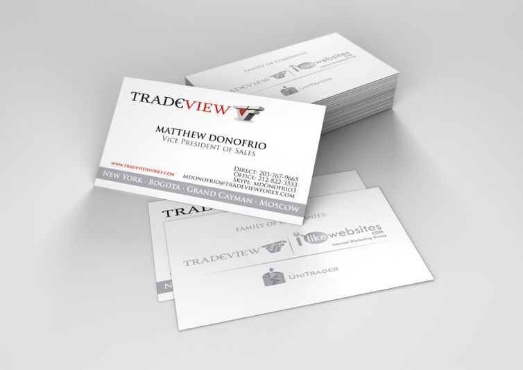 Tarjetas Personales - Tradeview Forex