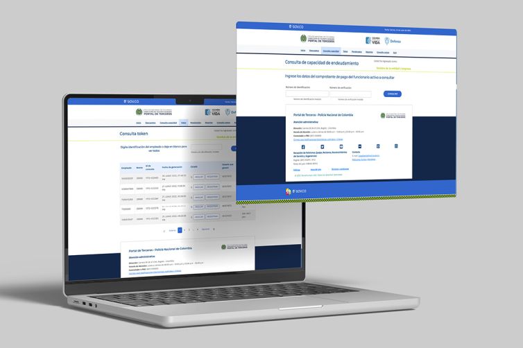 Diseño Web - Portal de Terceros - Policía Nacional de Colombia