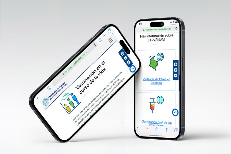 Diseño Web - Portal Vacunación MinSalud - Vaccine Safety Net Member (VSN)