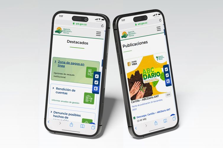 Diseño Web - Portal Agencia Nacional de Tierras - ANT